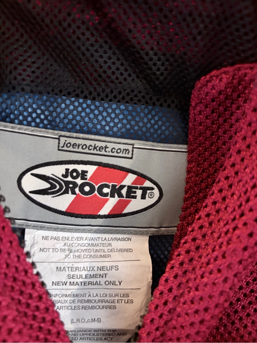Joe Rocket Kids' Red Mesh Motorcycle Jacket